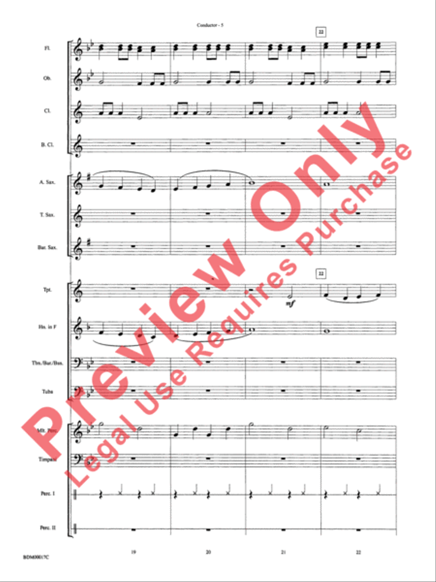 Tidings of Joy! Concert Band scores gallery preview page 8