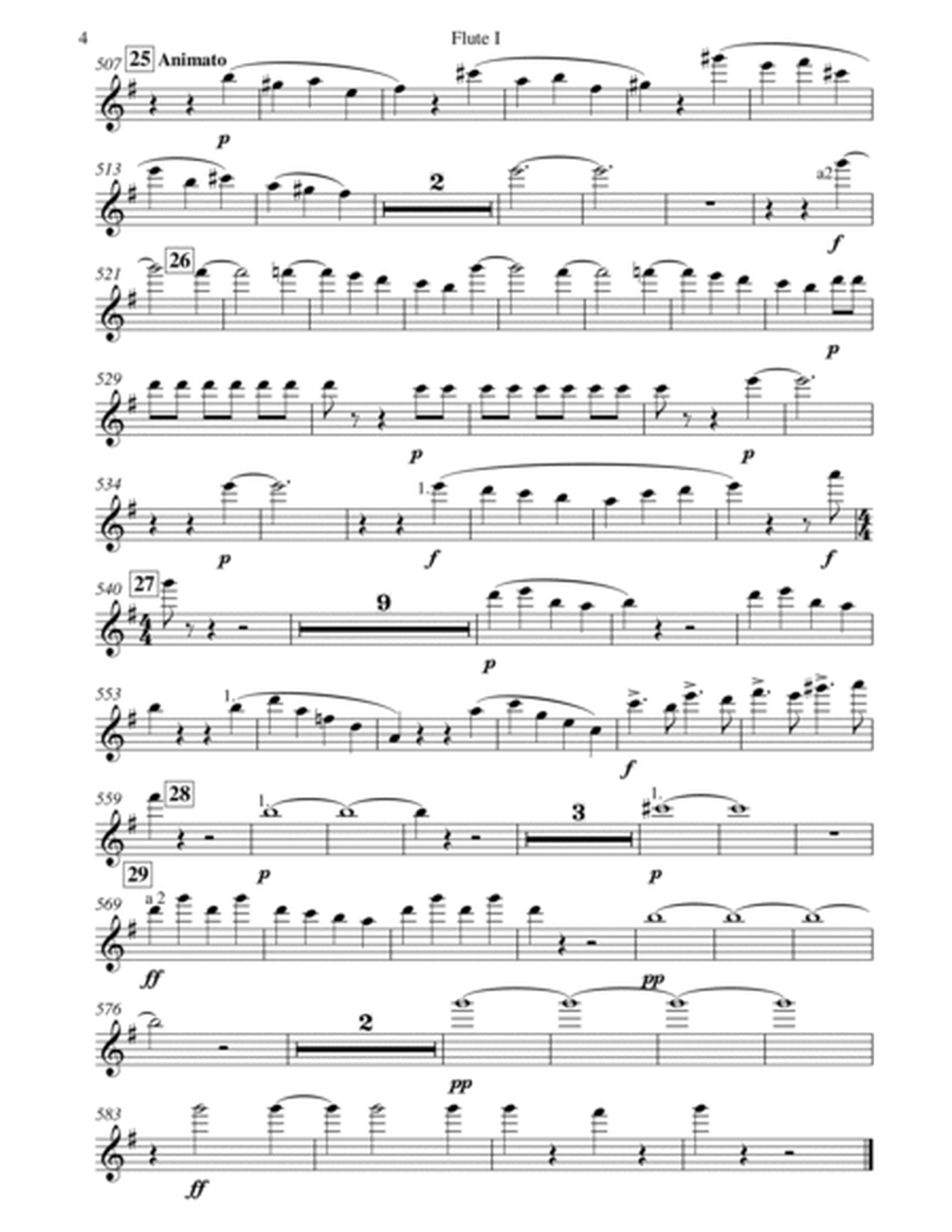 Saint Saens Morceau de concert, Op.154 for Harp and Orchestra (Complete parts without Solo Harp Part