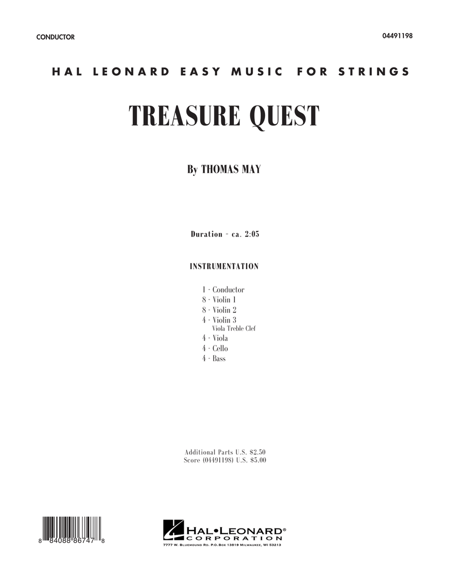 Treasure Quest
                        Orchestra -
                         Digital Sheet Music
                        