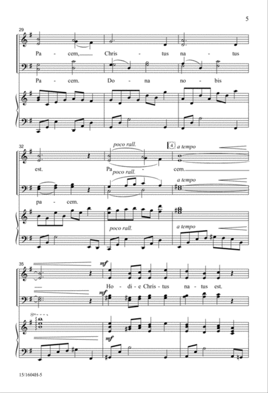Pacem Christus Natus Est 4-Part scores gallery preview page 4