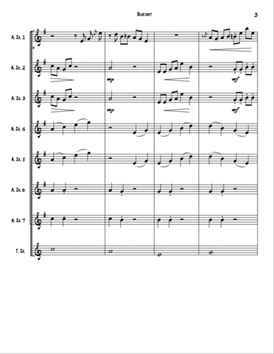Blueshift Woodwind Ensemble scores gallery preview page 4