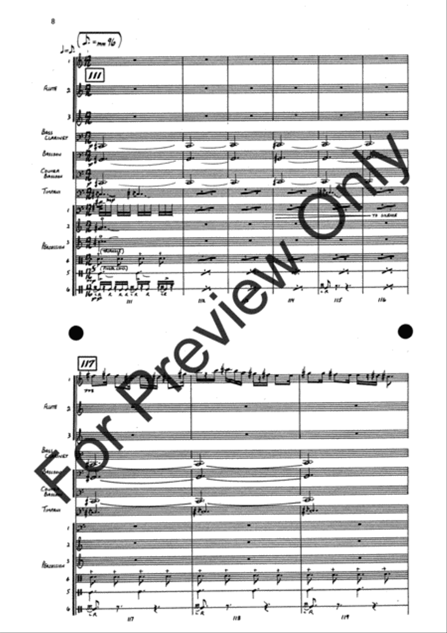 Agincourt Hymn (Score) Concert Band scores gallery preview page 12