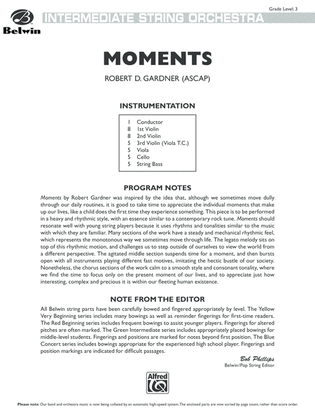 Book cover for Moments: Score