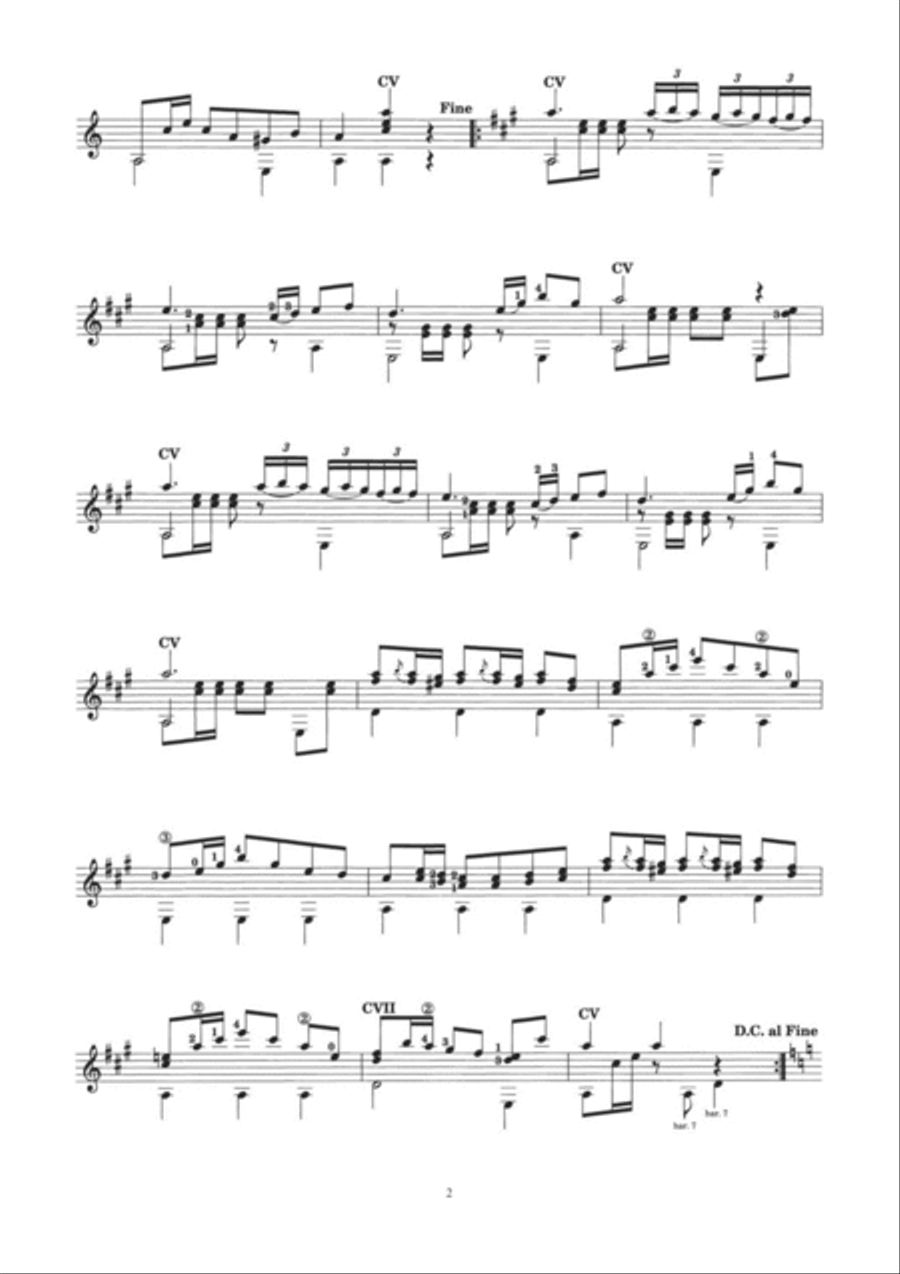 Dos Piezas Paraguitarra (Bolero and El Majo) Acoustic Guitar scores gallery preview page 2
