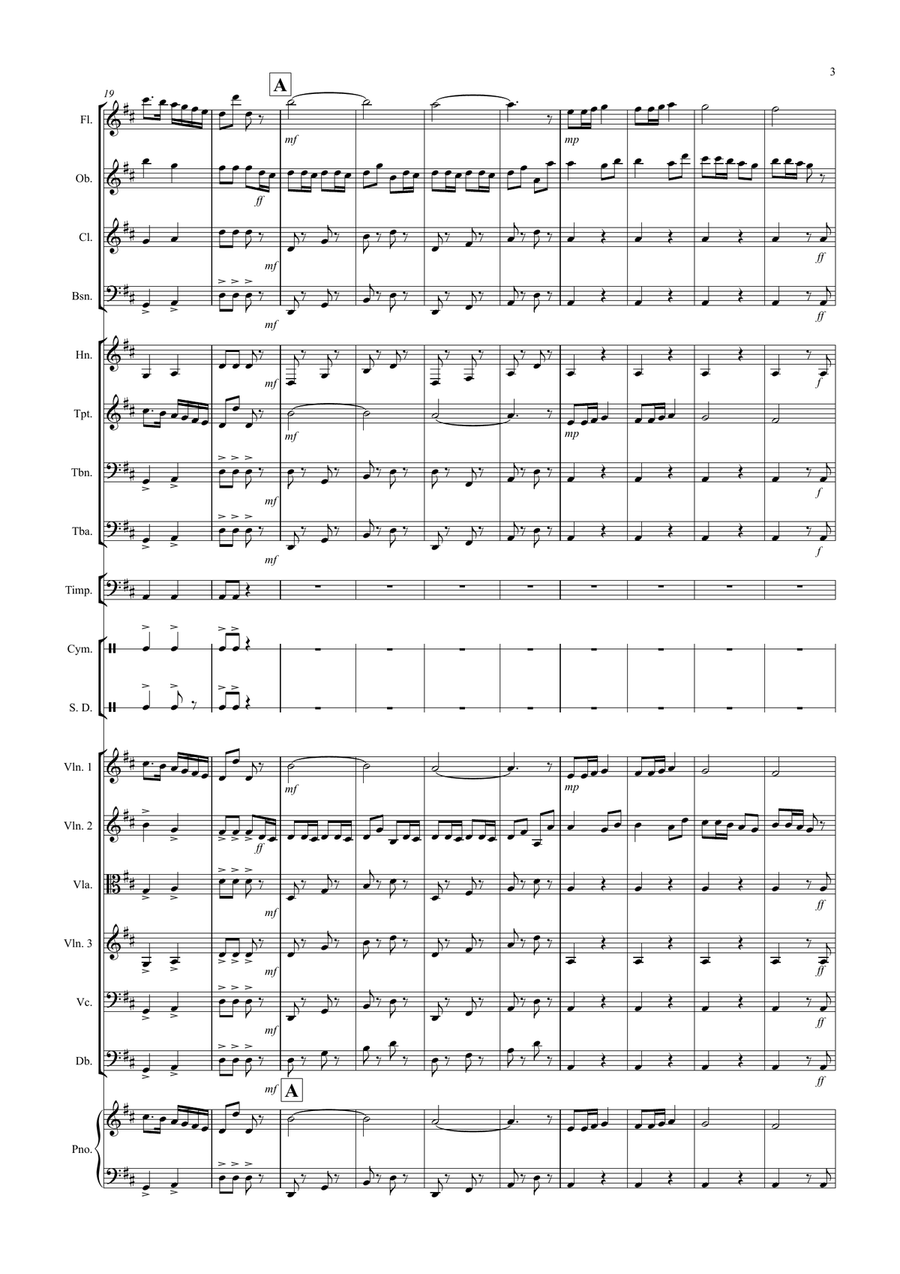 Radetzky March for School Orchestra Full Orchestra scores gallery preview page 3