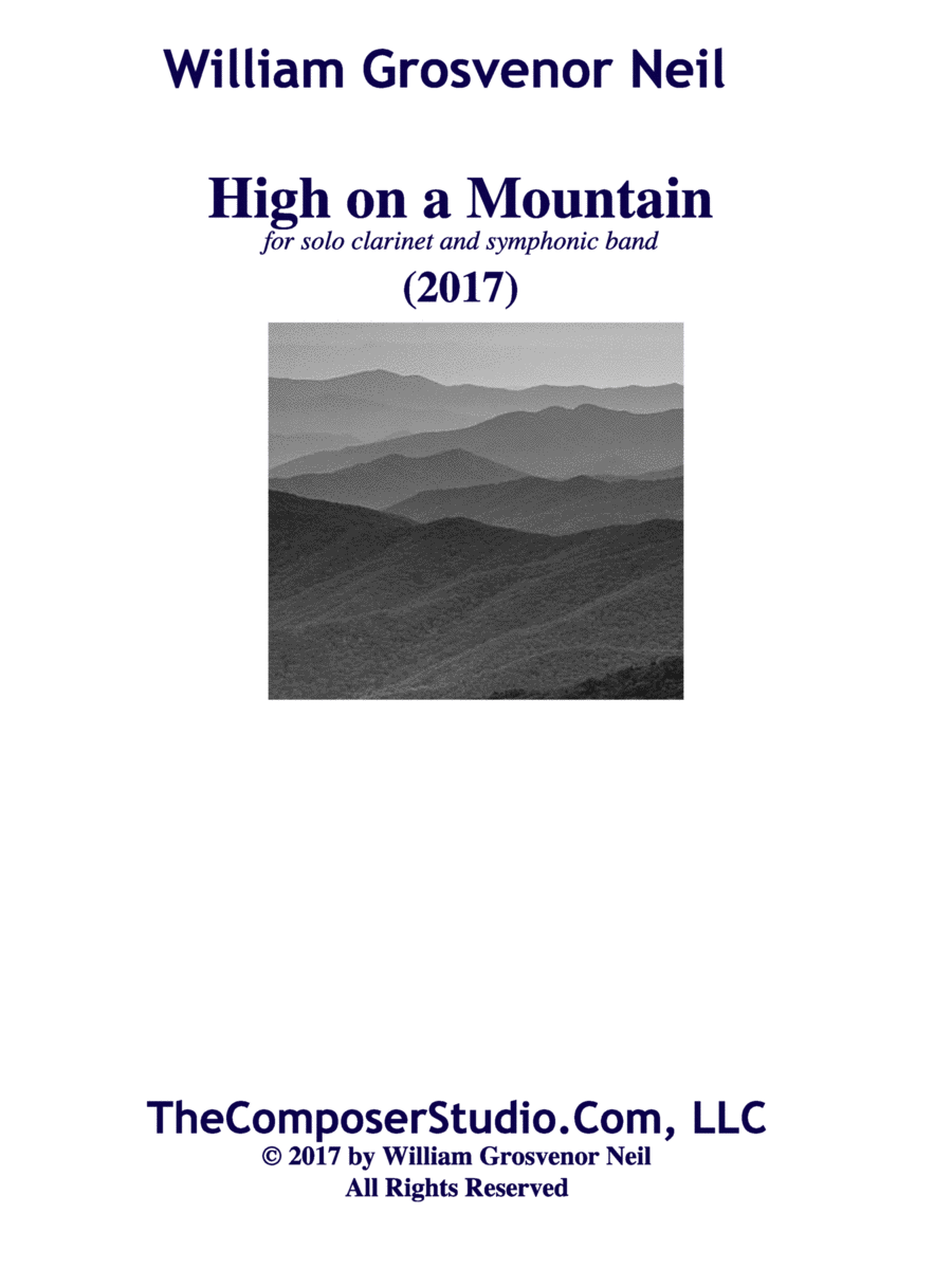 High on a Mountain Concert Band scores gallery preview page 1