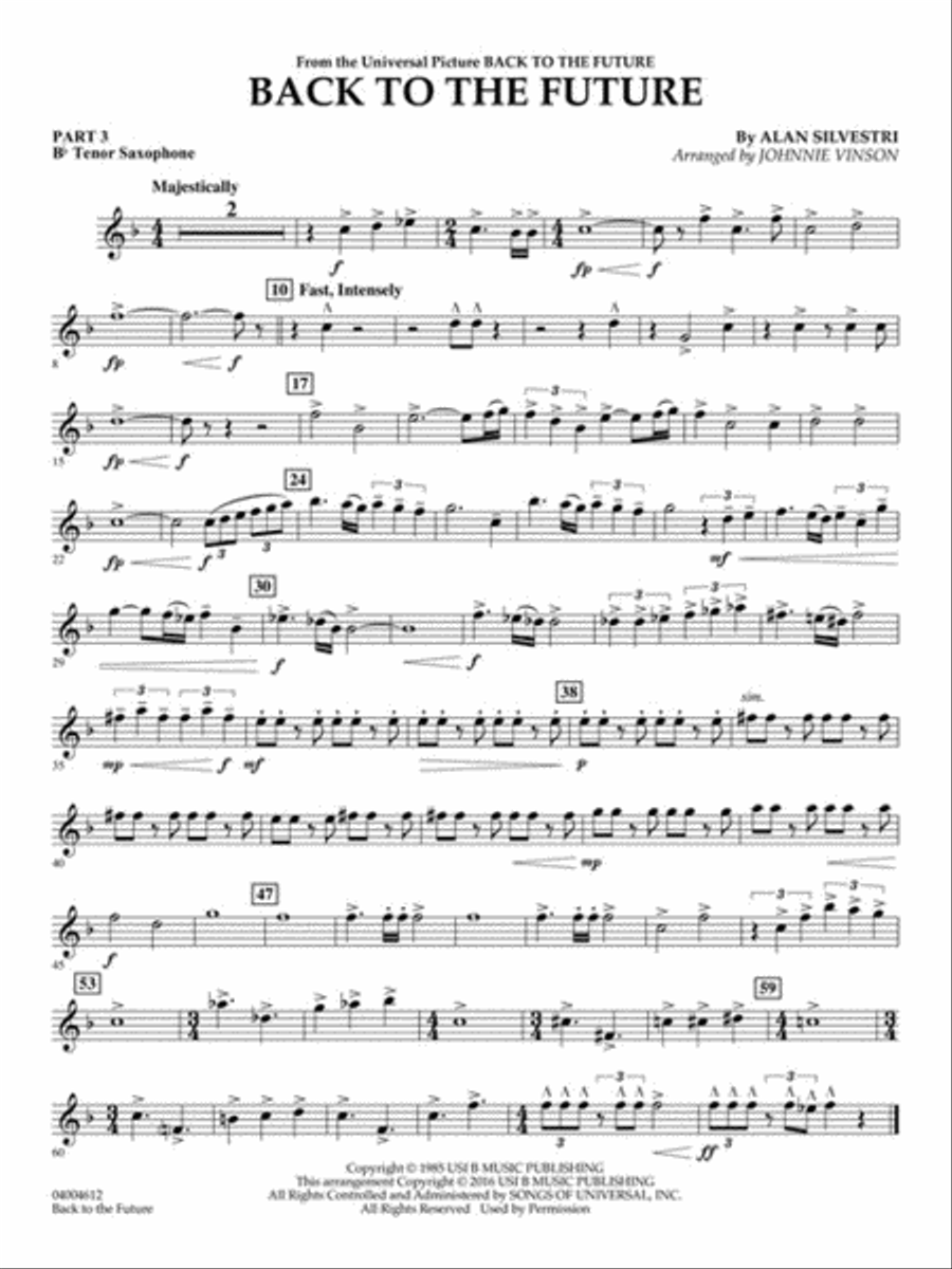 Back to the Future (Main Theme) Concert Band scores gallery preview page 9