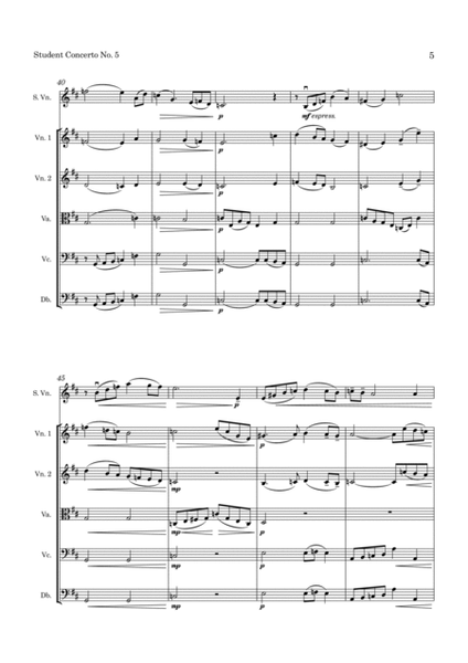 Seitz Student Concerto No 5 Op. 22 for Violin and String Orchestra image number null