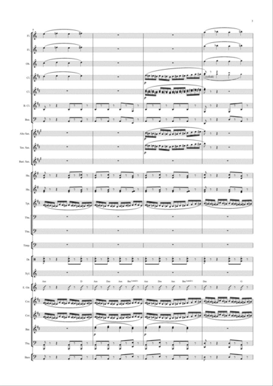 Flight Of The Bumblebee Marching Band scores gallery preview page 4