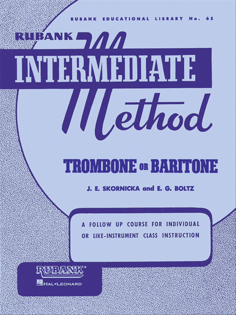 Rubank Intermediate Method – Trombone or Baritone Concert Band Methods scores gallery preview page 1