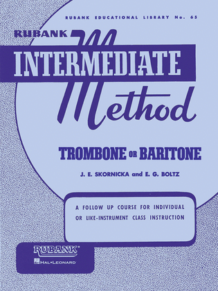 Rubank Intermediate Method – Trombone or Baritone