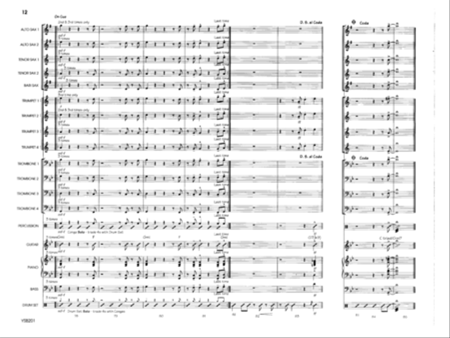 Salsa Nueva Salsa Nueva Jazz Ensemble scores gallery preview page 12