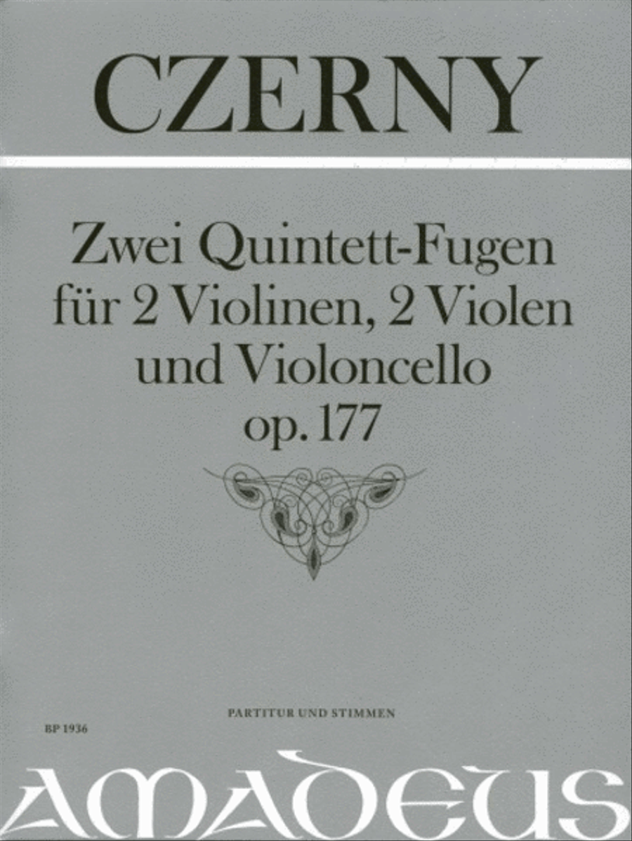 Quintet-Fugues, Two op. 177 Cello scores gallery preview page 1
