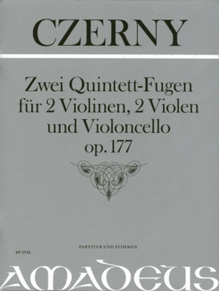 Book cover for Quintet-Fugues, Two op. 177