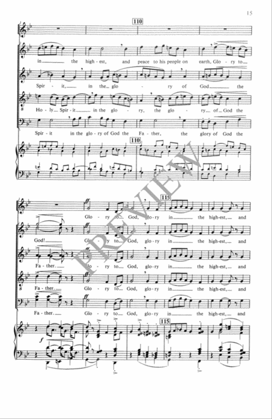Festival Gloria Festival Gloria 4-Part scores gallery preview page 16