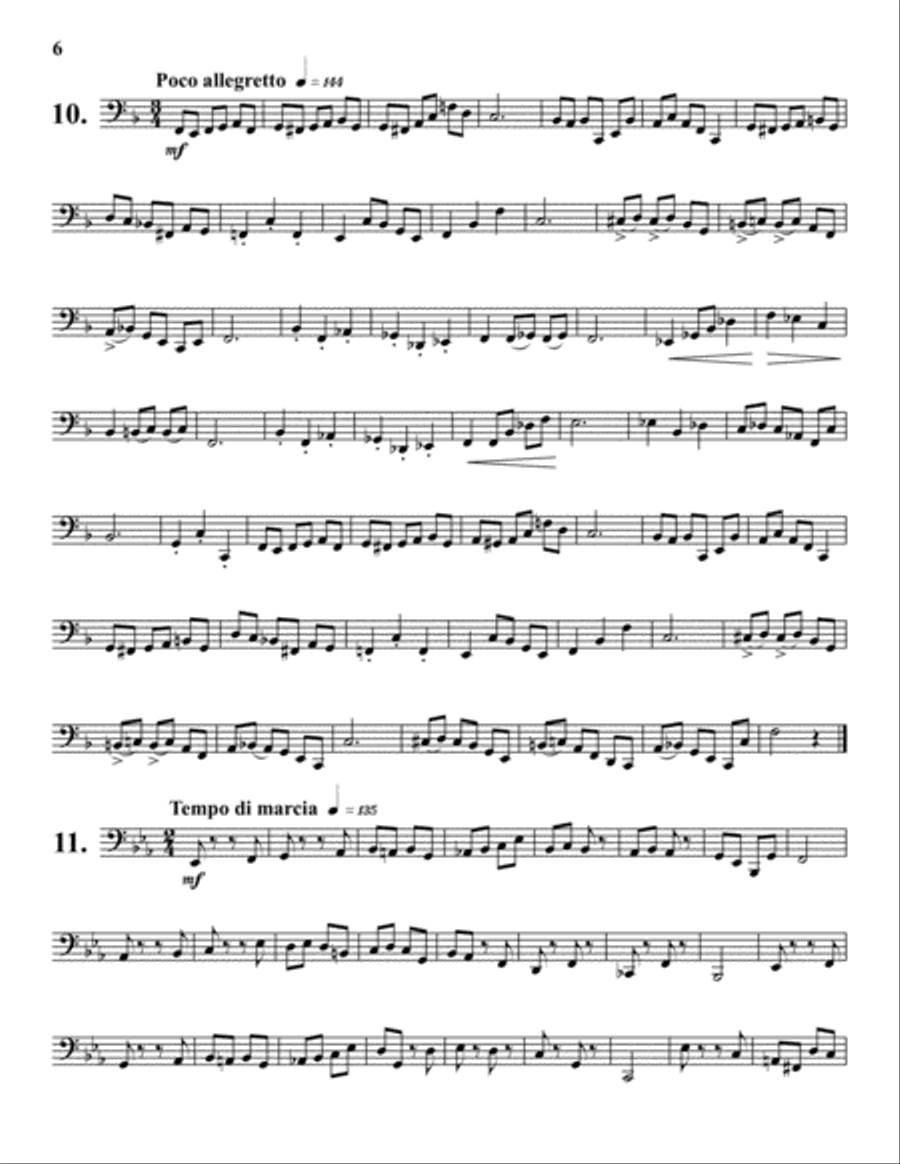 Progressive Etudes for Tuba, Vol. 1 Tuba scores gallery preview page 6