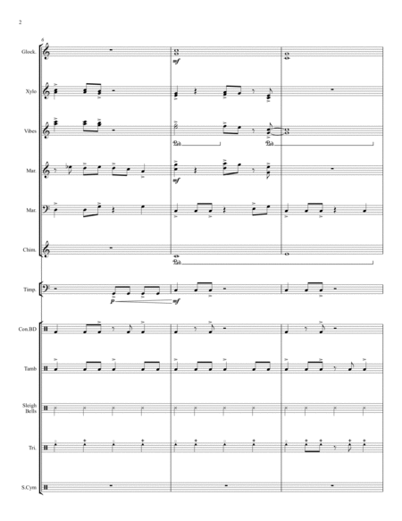 Swingin' Silent Night - for Percussion Ensemble image number null