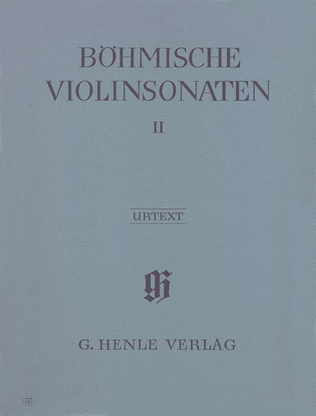 Book cover for Bohemian Violin Sonatas – Volume II