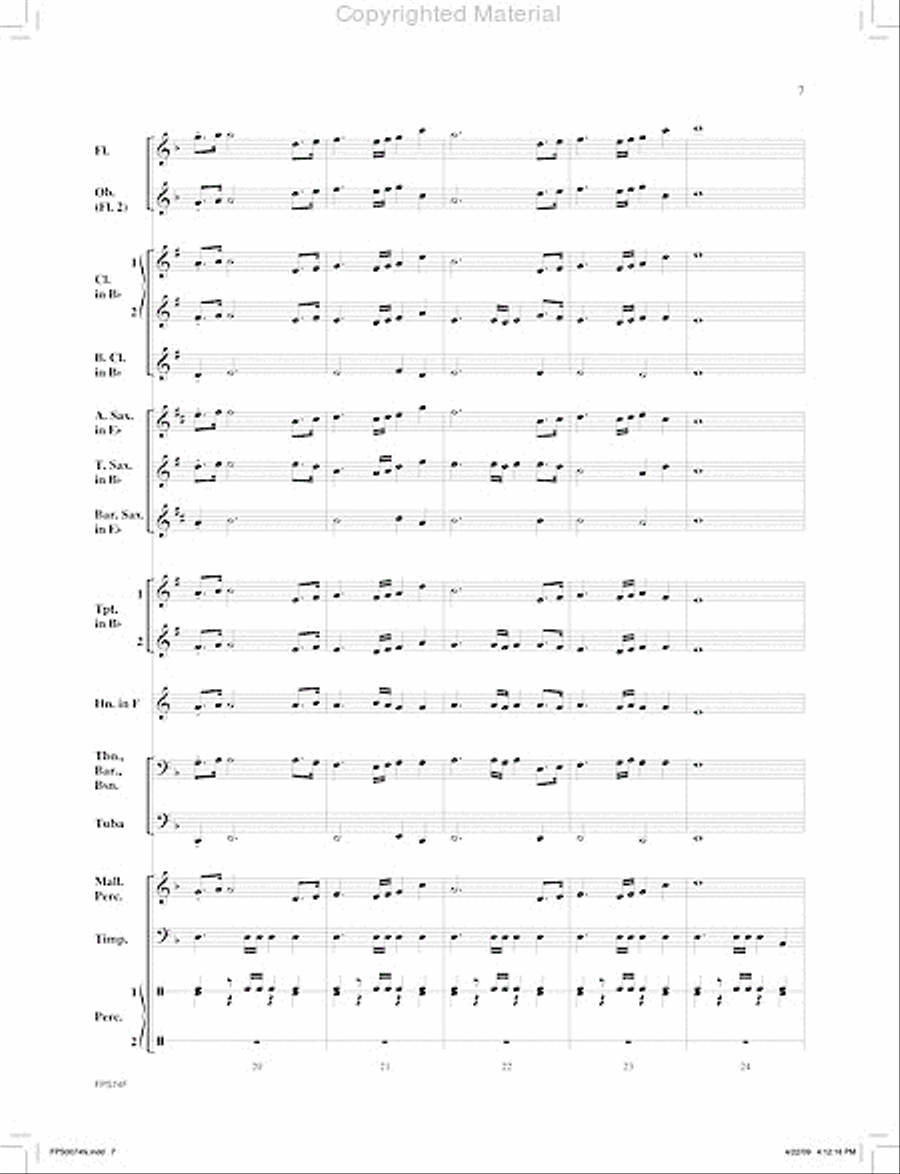 March of the Machines Concert Band scores gallery preview page 8