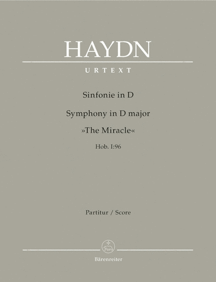 Haydn - Symphony No 96 D Maj Hob I:96 The Miracle Score