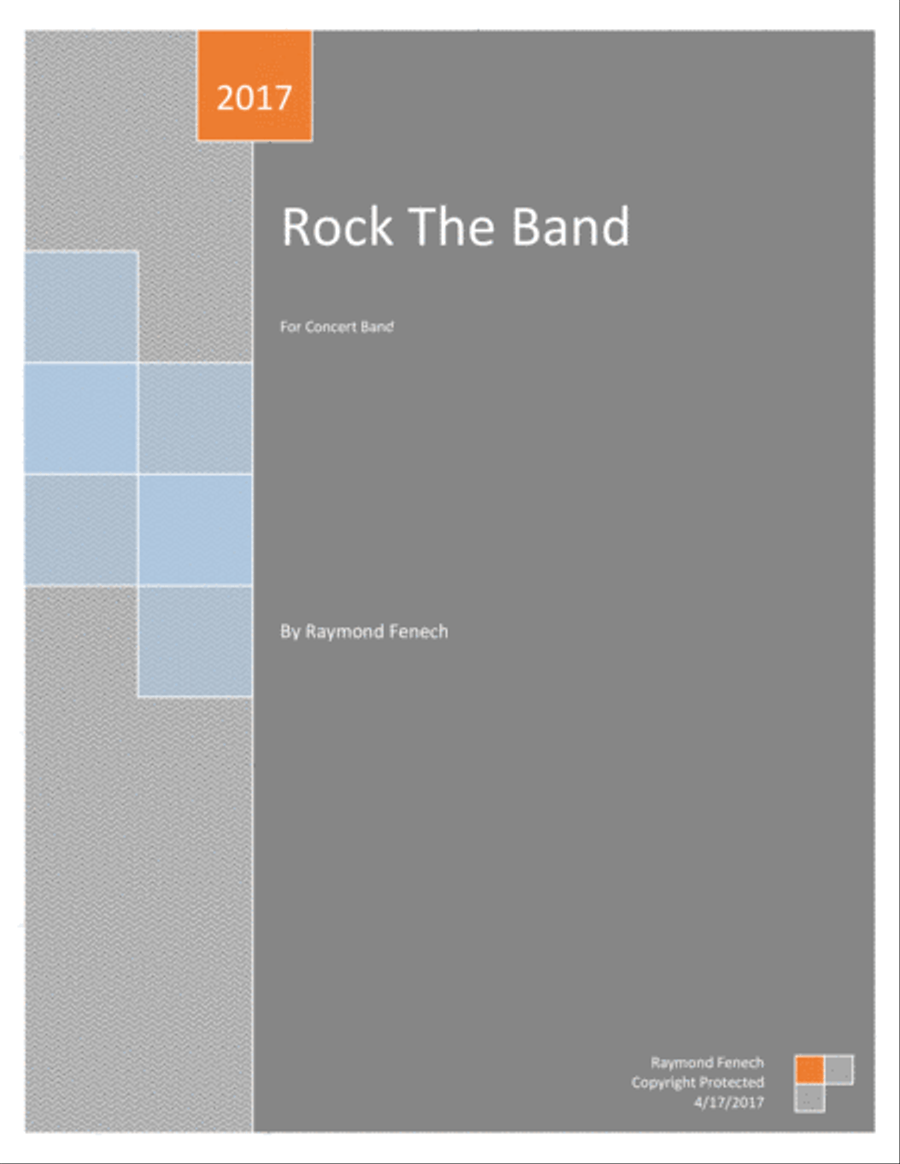 Book cover for Rock The Band - For Pep Band; Concert Band; Marching Band; Jazz Combo