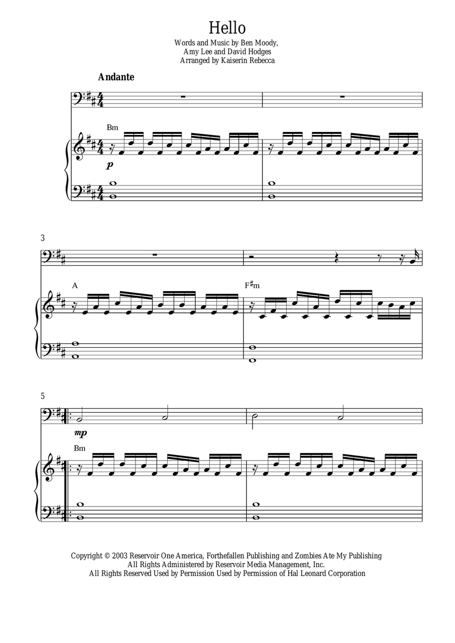 Hello Piano scores gallery preview page 1