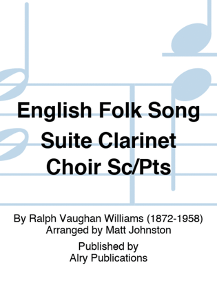 Book cover for English Folk Song Suite Clarinet Choir Sc/Pts