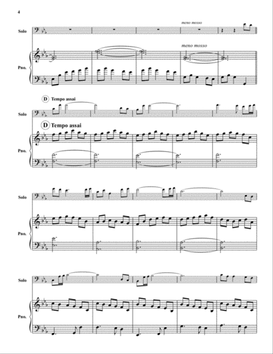 Lauren's Lullaby (for my daughter) Euphonium scores gallery preview page 4