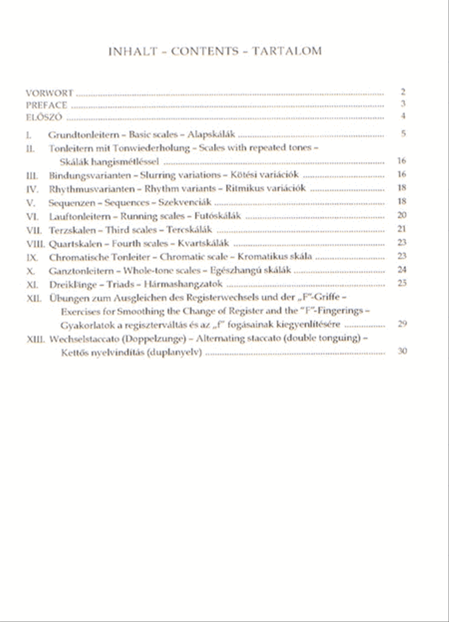Tonleiterübungen für Oboe Oboe Solo scores gallery preview page 2