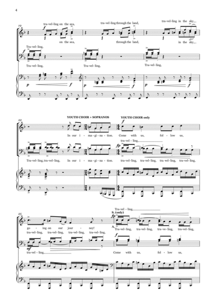 Travelling Tales - Cantata for SATB choir and Youth Choir with piano (one or two players) by Alan Bullard 4-Part - Digital Sheet Music