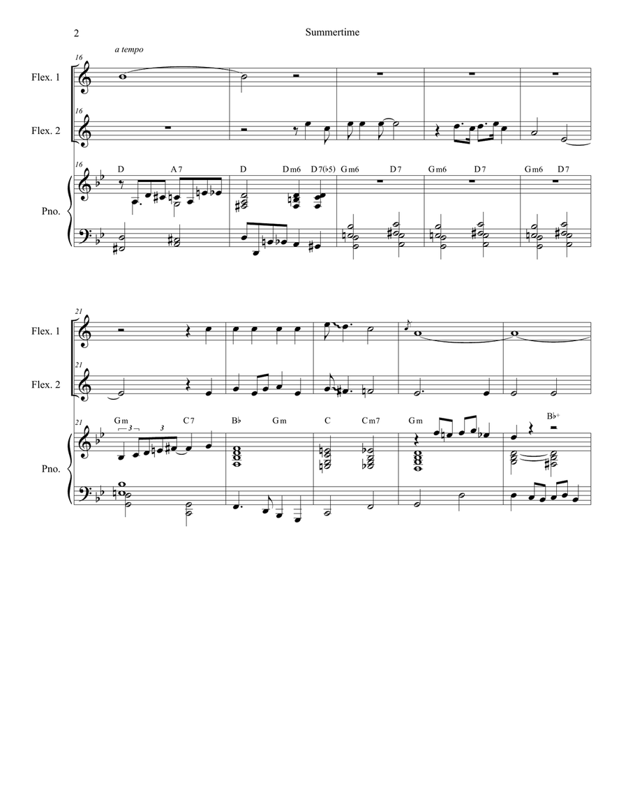 Summertime Large Ensemble scores gallery preview page 2