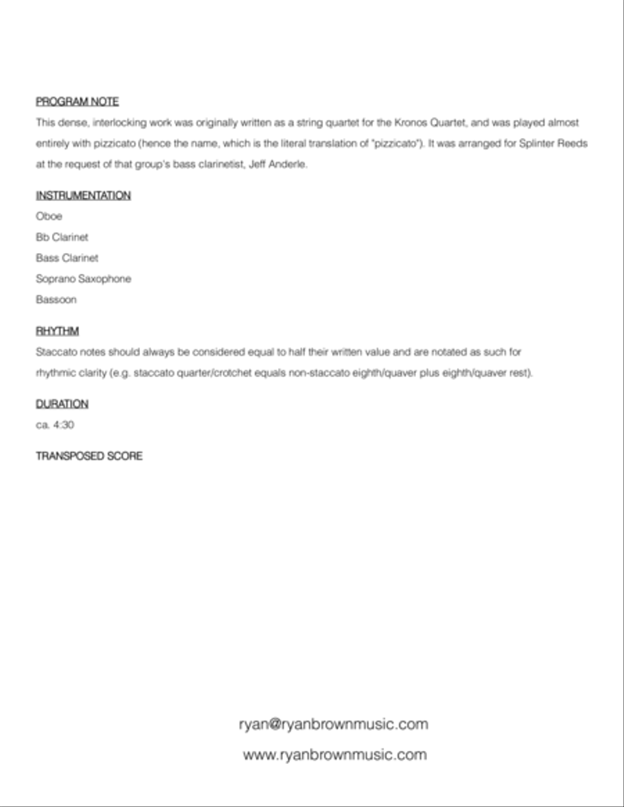 Pinched Woodwind Quintet scores gallery preview page 2