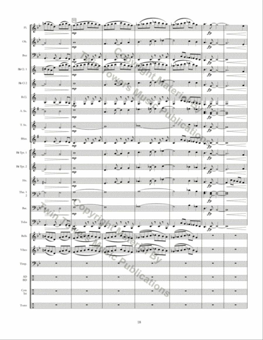 Ritmo Della Terra Concert Band scores gallery preview page 18