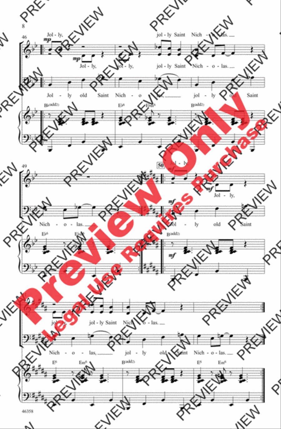 Swingin' Saint Nick! Swingin' Saint Nick! 3-Part scores gallery preview page 8