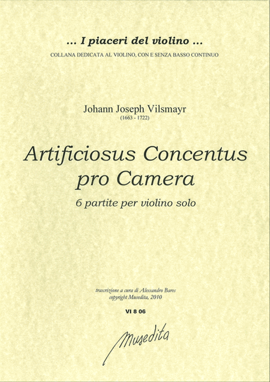 Artificiosus concentus pro camera (Salzburg, 1715) Violin Solo scores gallery preview page 1