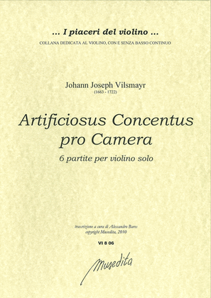 Book cover for Artificiosus concentus pro camera (Salzburg, 1715)