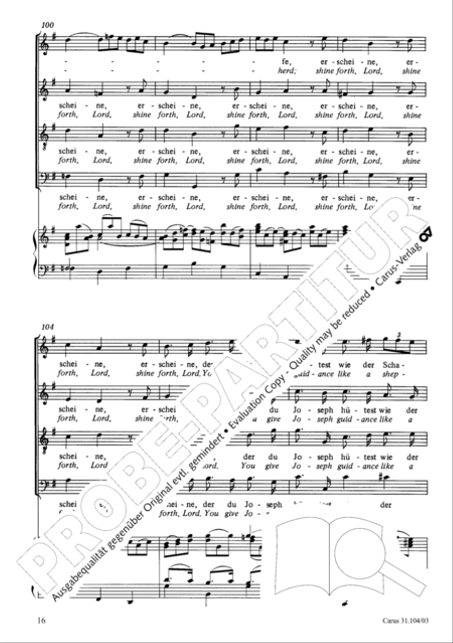 O shield of Israel, hear us (Du Hirte Israel, hore) TB scores gallery preview page 17