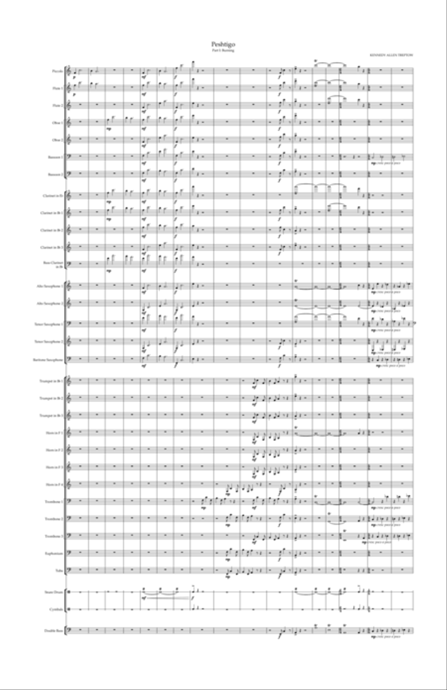Peshtigo for Small Concert Band Concert Band scores gallery preview page 2