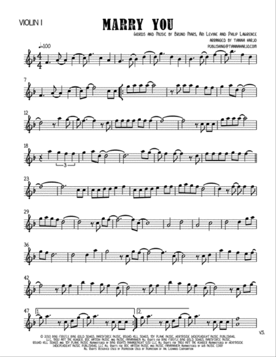 Marry You Marry You String Trio scores gallery preview page 6