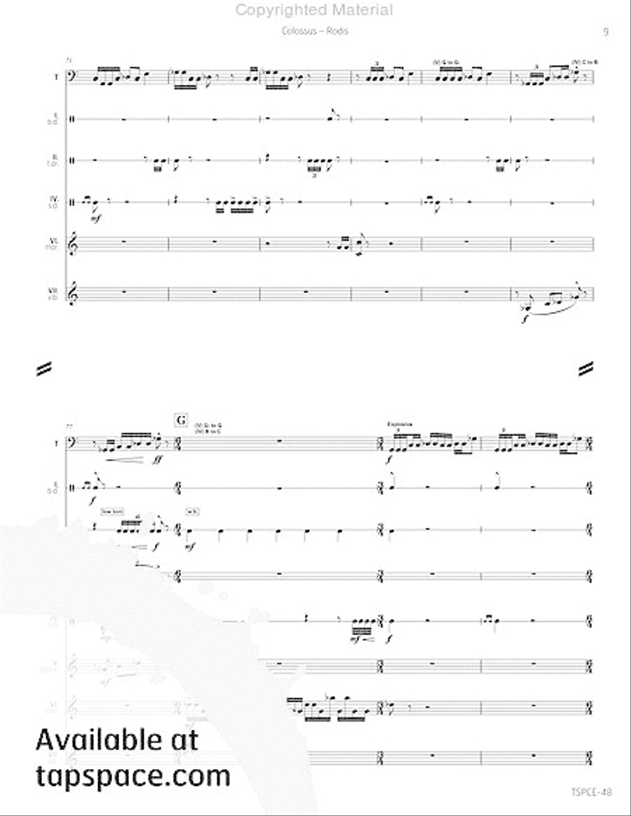 Colossus Percussion Ensemble scores gallery preview page 14