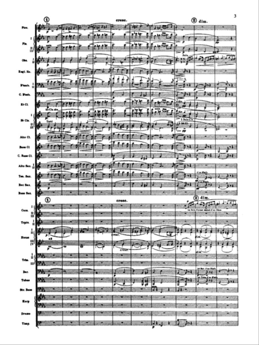 Elsa's Procession to the Cathedral: Score Concert Band scores gallery preview page 3