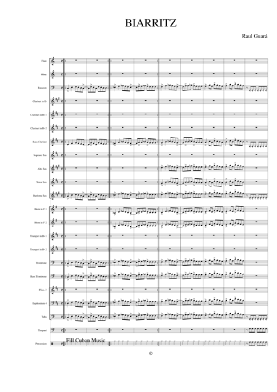 Biarritz Biarritz Concert Band scores gallery preview page 1