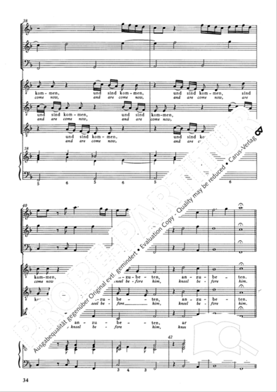 Christmas History (Weihnachts-Historie, SWV 435) Score scores gallery preview page 35