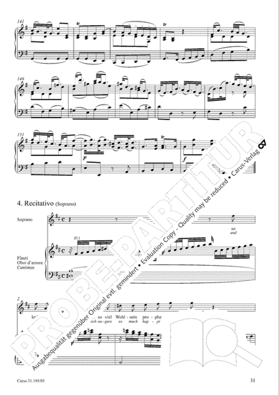 For the righteous light is sown (Dem Gerechten muss das Licht) 4-Part scores gallery preview page 32