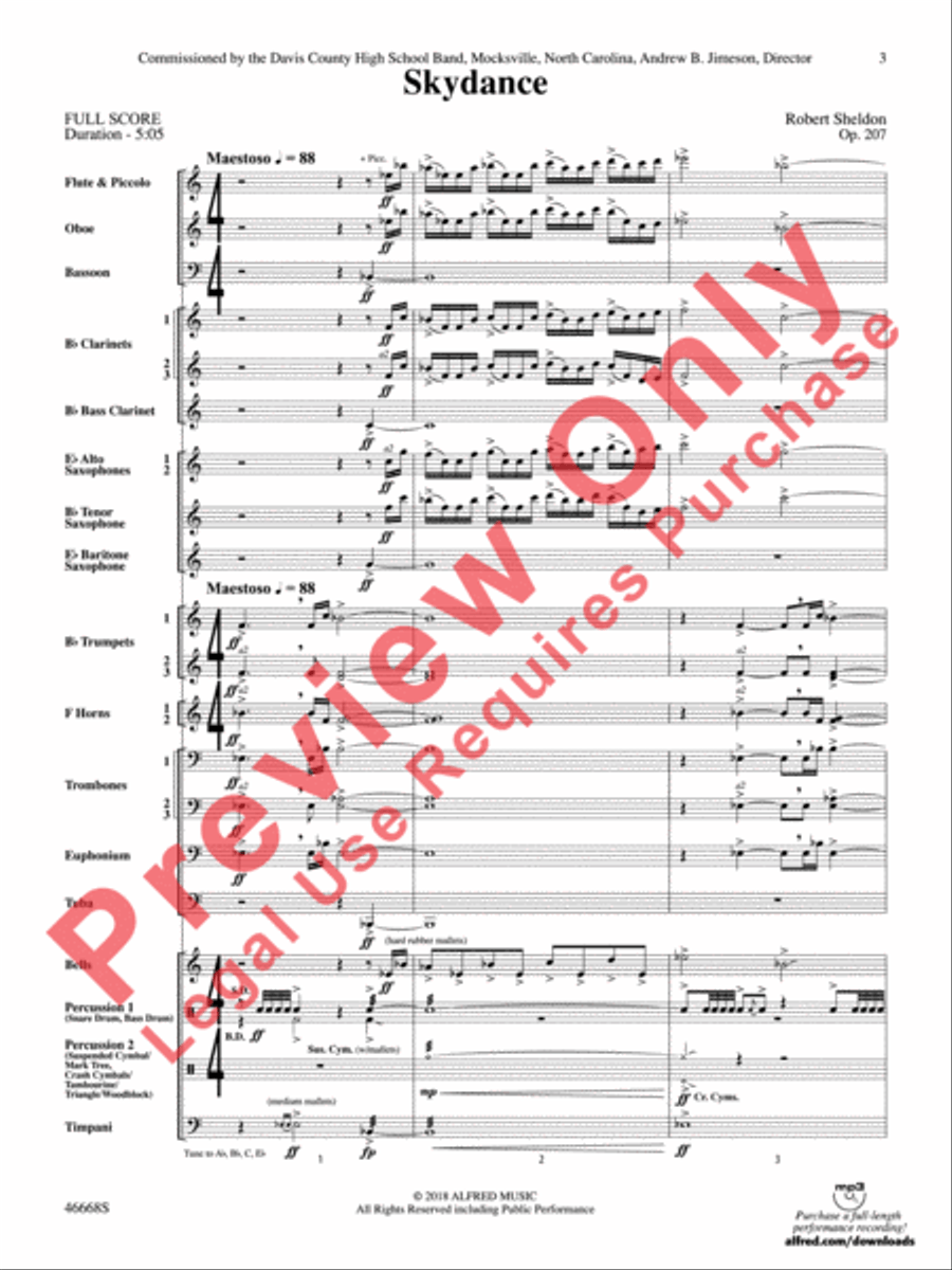 Skydance Concert Band scores gallery preview page 4