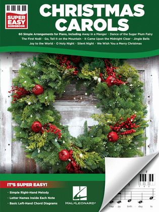 Book cover for Christmas Carols – Super Easy Songbook