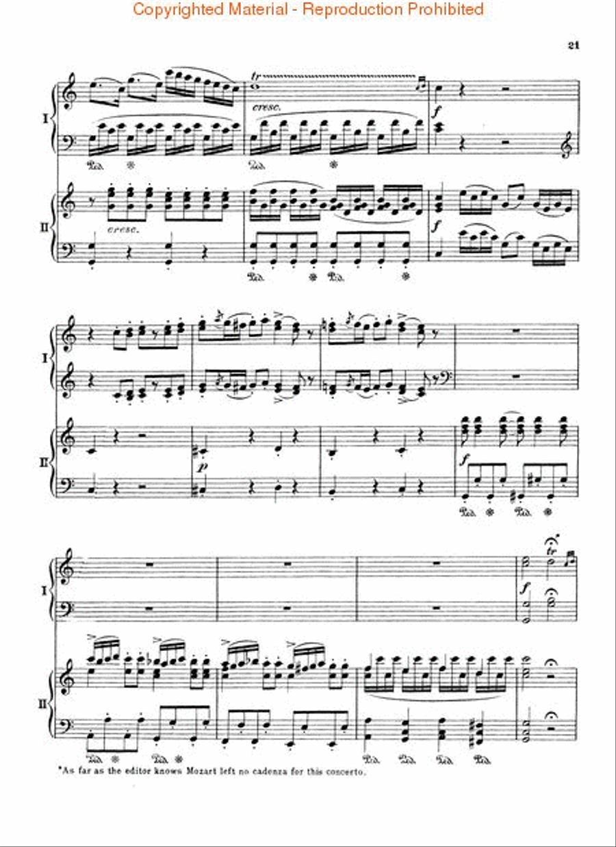 Concerto No. 8 in C, K.246 Piano scores gallery preview page 3