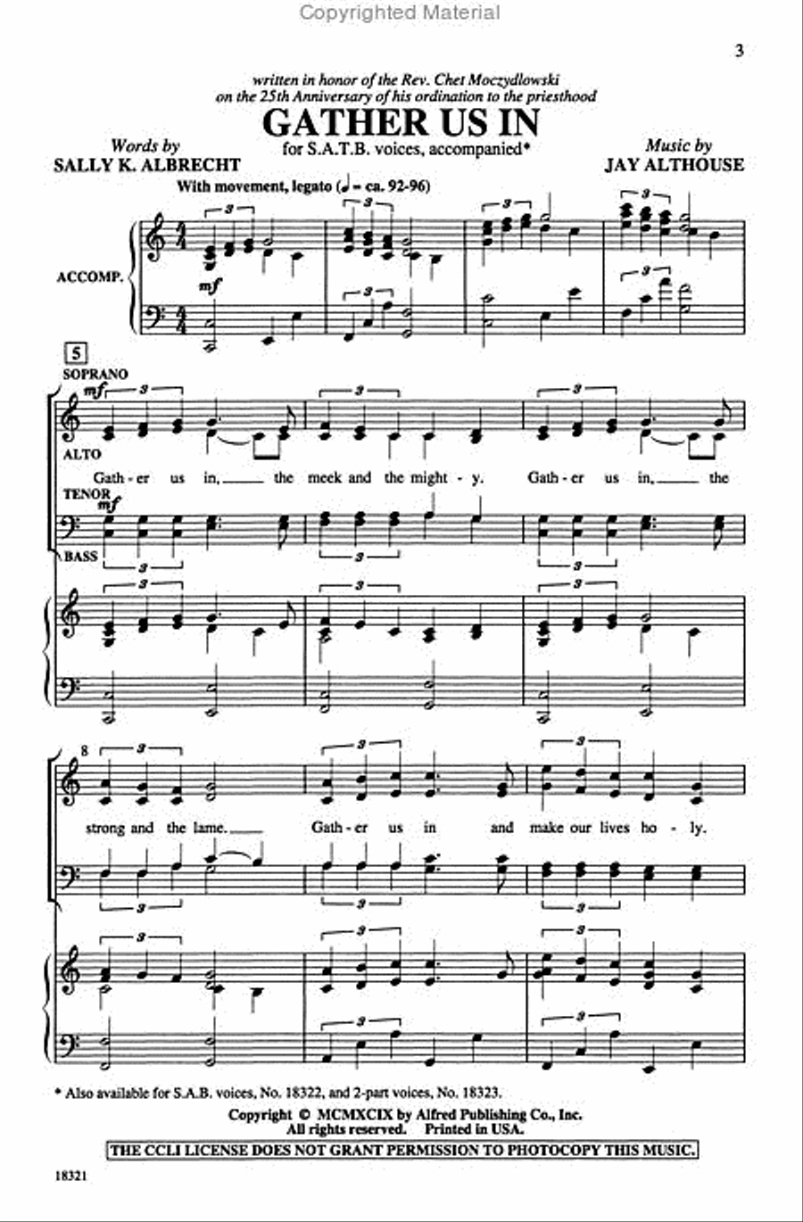 Gather Us In Gather Us In 4-Part scores gallery preview page 2
