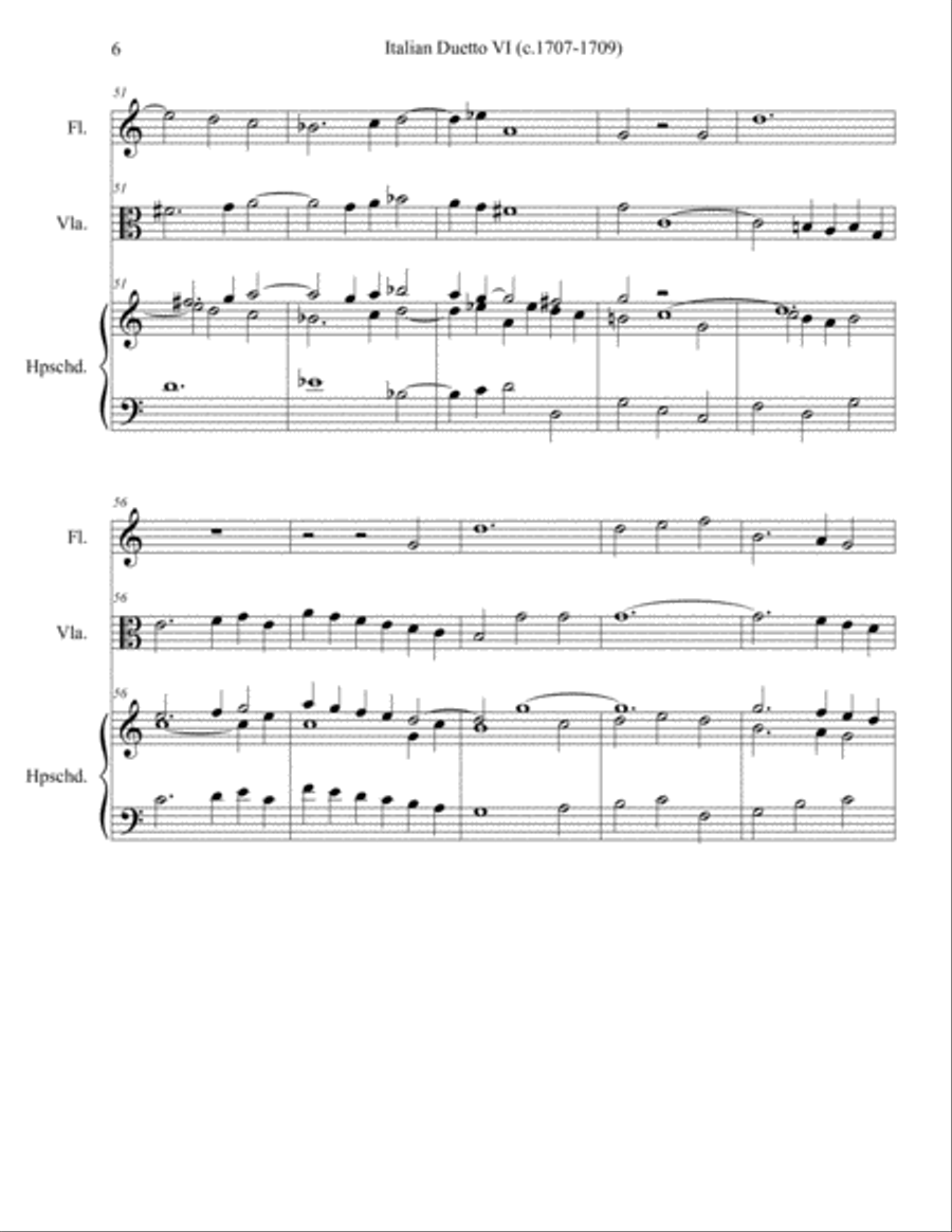 Italian Duetto 6 Italian Duetto 6 Small Ensemble scores gallery preview page 6