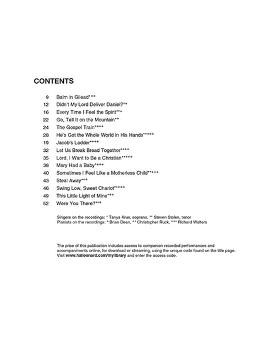 15 Easy Spiritual Arrangements for the Progressing Singer Voice scores gallery preview page 3